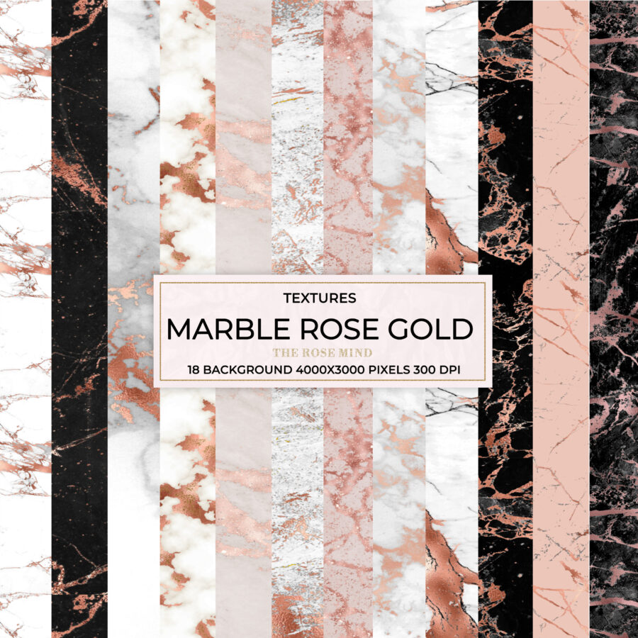 Marble Rose gold