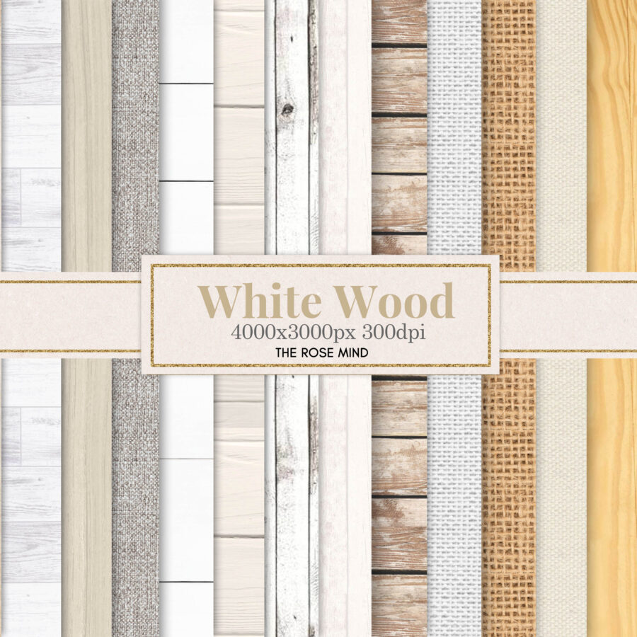 White rustic wood